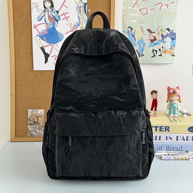 Schoolbag Travel Backpack Women's 1011 New Summer Fashion Casual Large Capacity School Bag College Student Lightweight Handbag