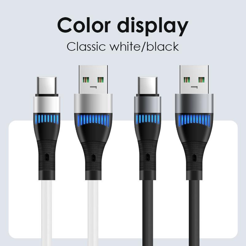 Fast-Charging Glow USB Cable for Apple, Android, and Type-C Devices
