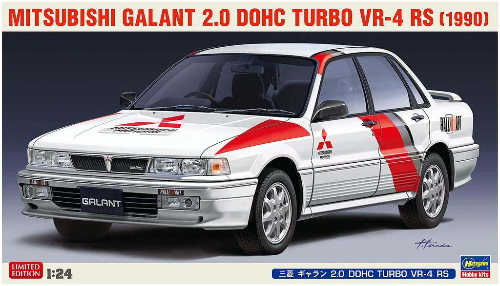 Hasegawa Mitsubishi Galant DOHC TURBO RS Plastic Model 20627 1/24 2.0 VR-4