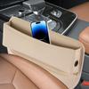 PU Leather Car Seat Crevice Storage Box Car Seat Side Pocket Auto Console Slit Gap Filler Organizers Storage Holder Car Interior