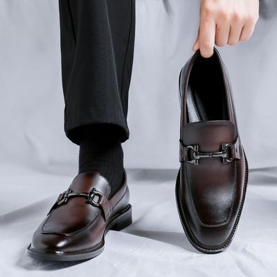 Italian Mens Dress Shoes Luxury Brand Soft Sole Business Office Casual Shoes for Men Lightweight Leather Driving Loafer Mocassin