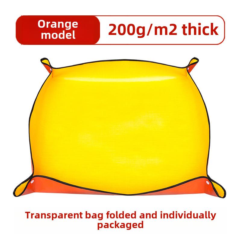 

Водонепроницаемый коврик для пересадки растений из полиэтилена - переносной коврик для внутреннего и наружного садоводства суккулентов и горшков, легкий и прочный с ручками 66cm*66cm оранжевый