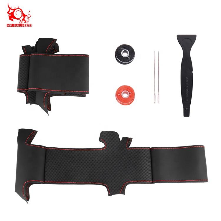 Car Accessories Car Hand Sewn Steering Wheel Cover Wrap Diamond Steering Wheel Cover for Nissan X-Trail