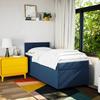 Maison Exclusive - Sommier à lattes de lit avec matelas Bleu 90x190 cm Tissu