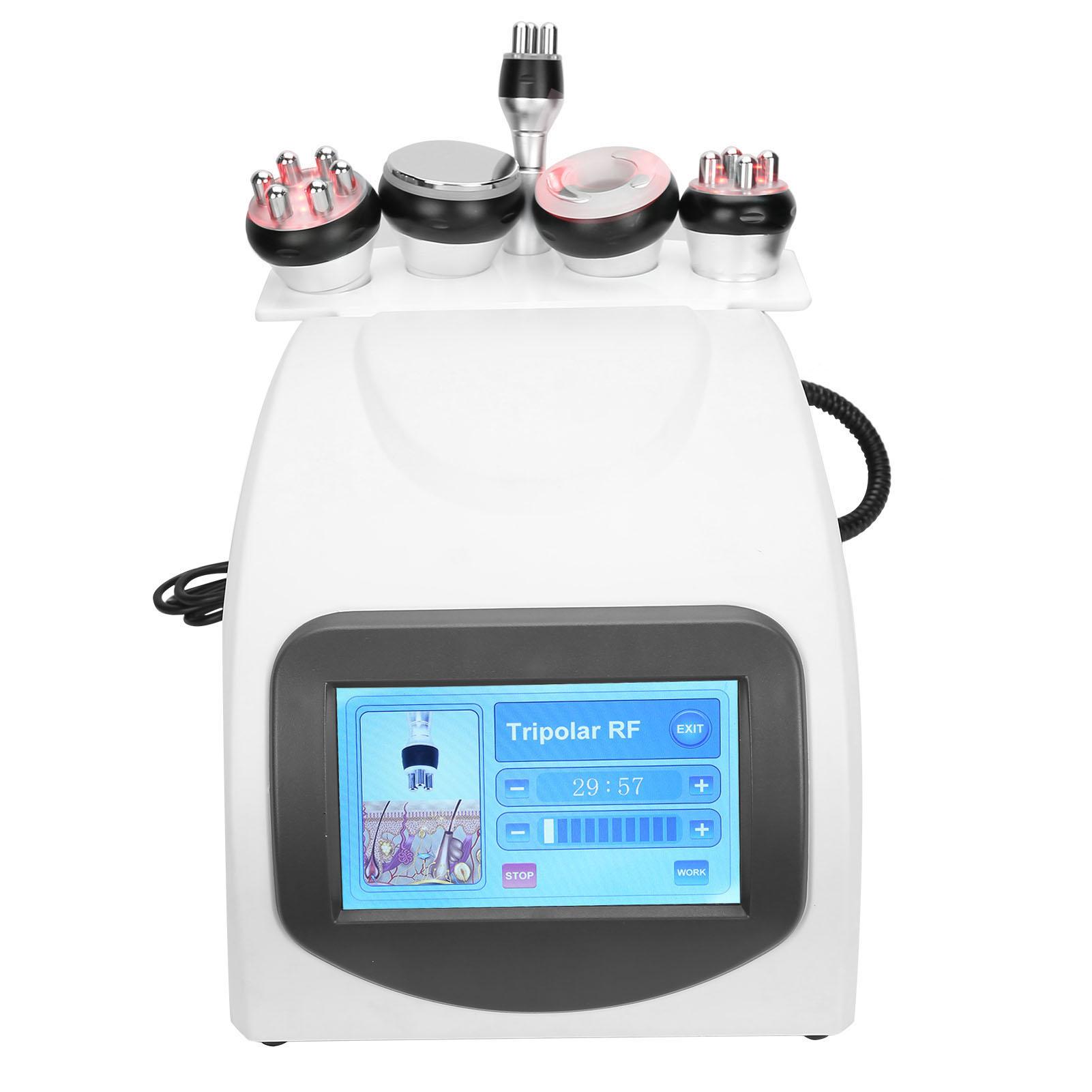 

5 In 1 Ultrasonic 40K RF Body Shaping Slimming Fat Cavitation Machine Cellulite Removal Instrument EU Plug