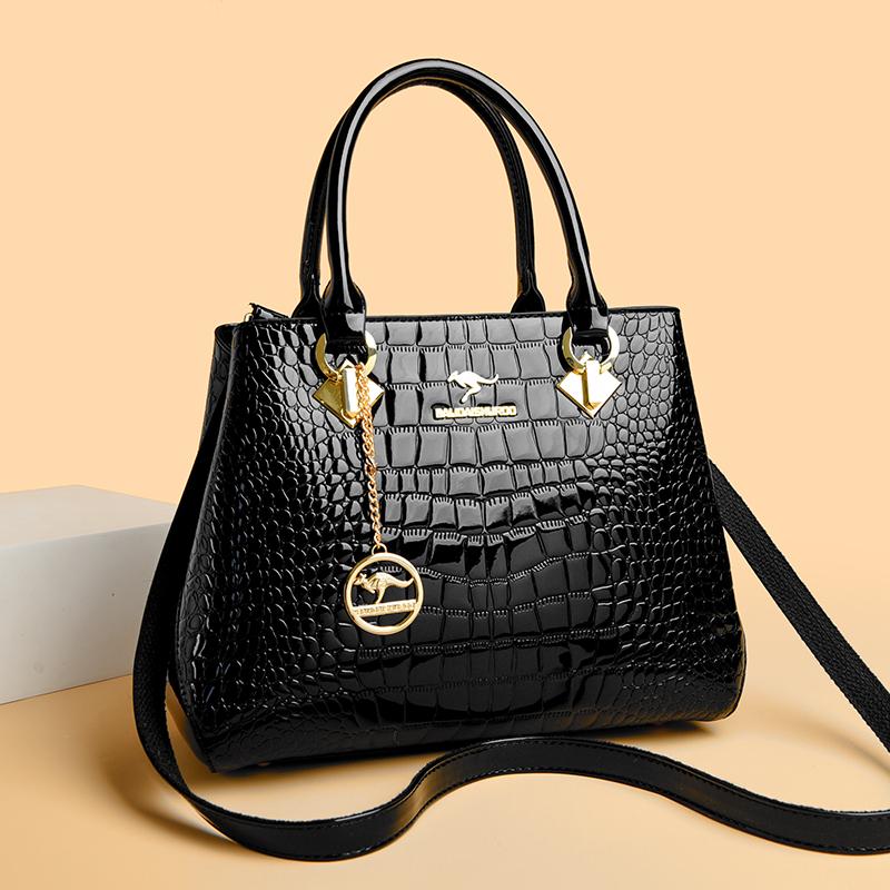 Genuine High Quality Luxury Handbag Designer Crossbody Bag for Women 2025 Large Fashion Crocodile Pattern Shoulder Bag Totes Bag