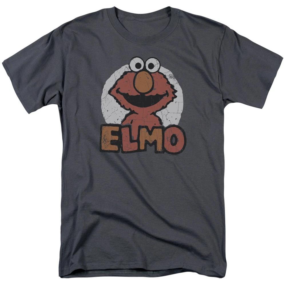 Sesame Street - Elmo Name -  Unisex Short Sleeve Children s T-shirt - Gray 110