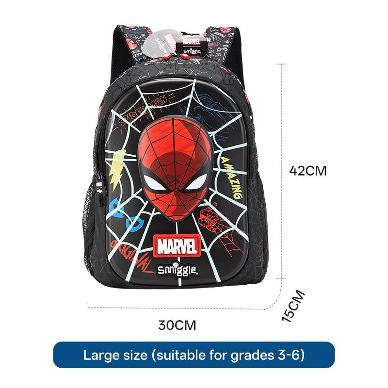 Smiggle Australia Ultra-light Large Capacity Double Shoulder Trolley Backpack for Primary School Students