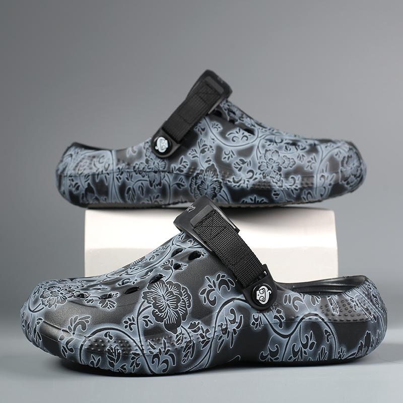 Fashion Men's Slippers Outdoor Sandals Beach Clogs Comfortable Soft Slides Indoor Water Shoes Men Outdoor Sandals Big Size