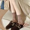 Simple Colored Women Socks Casual Breathable Ladies Korean Socks Plain Soft Daily Female Crew Socks Trendy Solid Color 2026 New