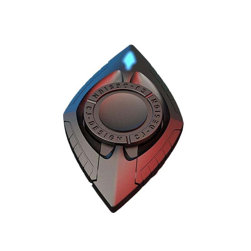 

3in1 Fidget Toys EDC Multi-functional Metal Hand Spinner Mobile Phone Holder Select Game Tools Adult Kids Toys Fingertip Gyro сірий