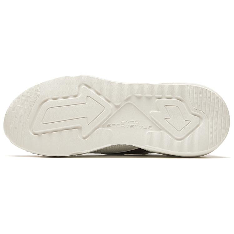 New Anta Life Collection Shock Absorbers Slip Resistant Low top Casual Shoes Men's White Red 912428823-4