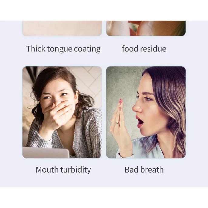 Y-Kelin Tongue Scraper Oral Cleaner Brush Fresh Breath Cleaning Coated Toothbrush Hygiene Care Tools