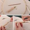 1SET Embroidery Beading Tools Kit, Crochet Tool Beginner Kit for DIY