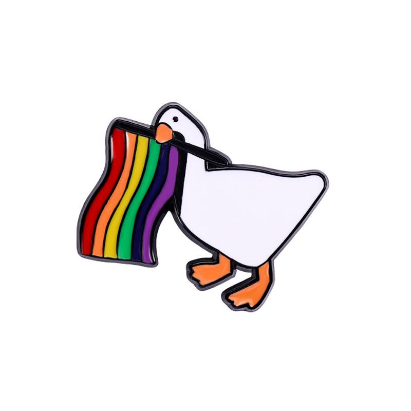 LGBT Regenbogen Emaille Pins Klingt schwul Ich bin verliebt Pride Metall Broschen Anstecknadel am Rucksack Schmuck Geschenke für Homosexuelle Lesben