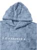 Men's Embroidered Hooded Lambswool Pullover Sweatshirt