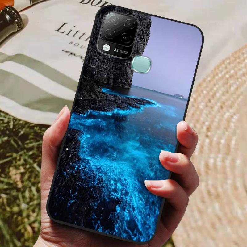For Infinix Hot 10T Case Phone Cover Soft Silicone TPU Back Cases for Infinix Hot 10S NFC Case X689 Coques Hot10T  Hot10S Fundas