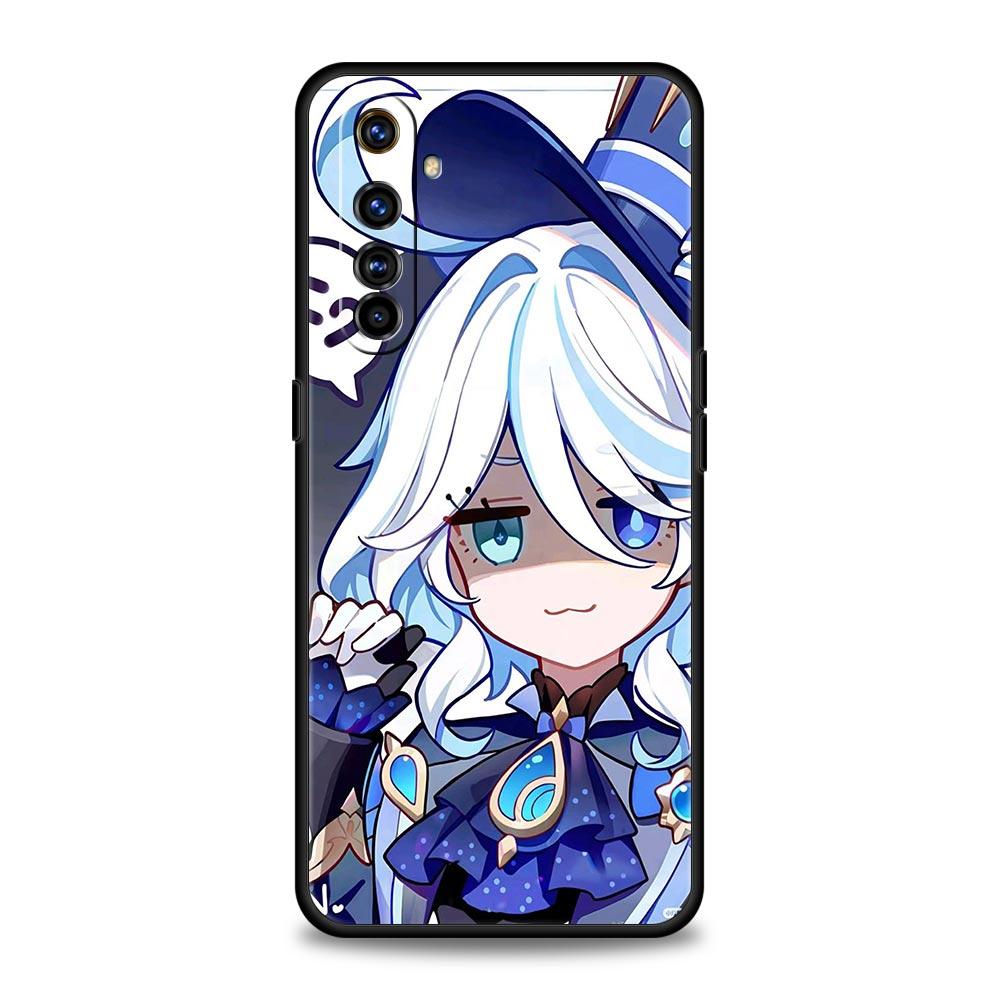Genshin Impact Lovely Furina Case For Realme 12 11 10 9 8 5G 7 6 GT5 GT3 GT2 Pro Plus C21 C11 C25 C35 GT Neo 2 3 3T 5 Cover
