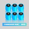 4/6/10pcs Fluorescent Car Wheel Dustproof Tyre Valve Stem Caps For Toyota Highlander Auris Harrier Prius Crown Prado 120 150