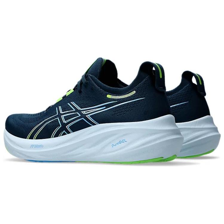New Asics Gel Nimbus 26 French Blue Electric Lime 1011B794-400