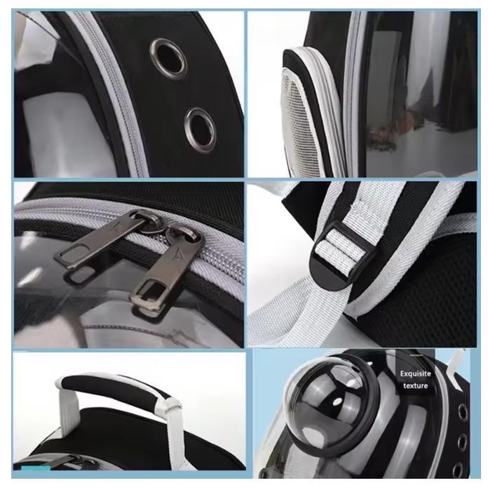 Portable Cat Pet Carrier Backpack Transparent Capsule Bubble Pet Backpack Small Animal Puppy Kitty Breathable Carrier for Travel