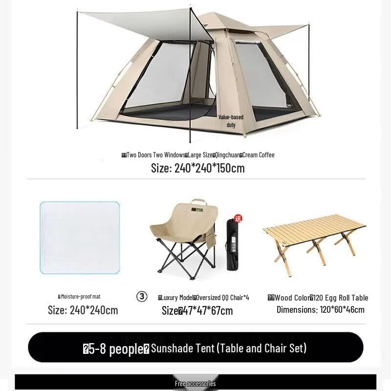 Explorer Outdoor Camping Tent with Canopy