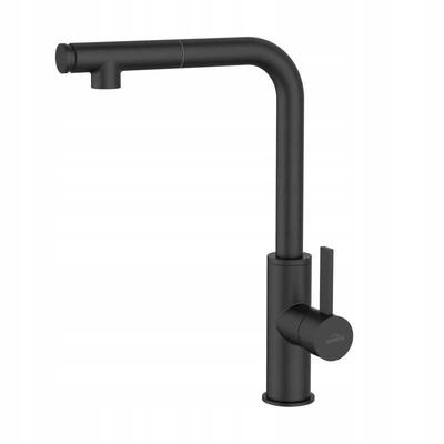 Preto Trend Kitchen Sink Fitting With Pull-Out Spout, Black - H/Bz-48-W04