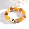 New Acrylic Irregular Geometric Beads Elastic Bracelets for Women Boho Resin Multicolor Beaded Bangle Handmade Jewelry Gifts