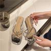 High-Heeled Hausschuhe neue Sommer High-End Meeresufer Schöne Kristall Französisch Cool Hausschuhe