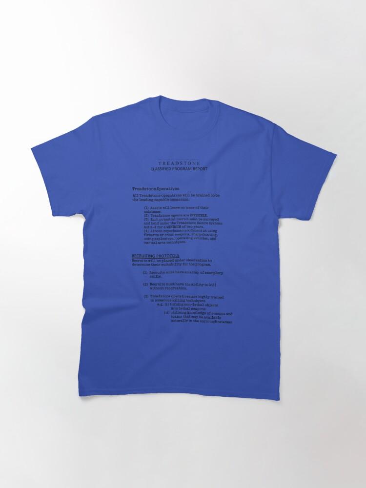 Jason Bourne Treadstone Classified Program Report - Jason Bourne Classic T-Shirt