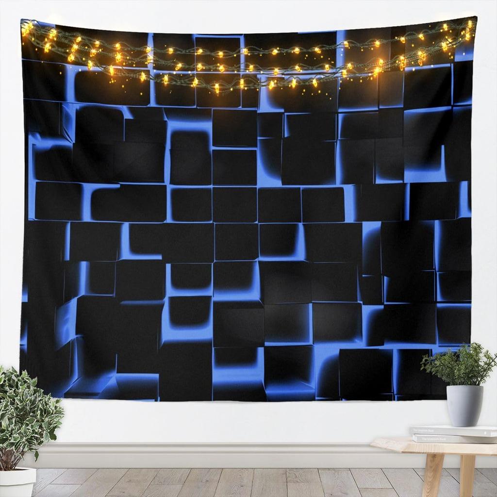 Rote und Schwarze Wandteppich Geometrische Wandkunst Moderne Abstrakte Kunst Wandbehang Decke für Wohnzimmer Schlafzimmer Luxuriöse Heimdekoration