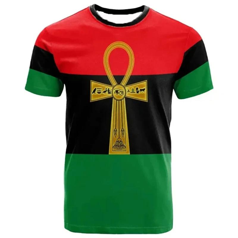 3D Printed Ancient Egypt T-Shirt Men Women Pharaoh Pattern T Shirts Summer Oversized Harajuku Round Neck Tees Short Sleeve Tops