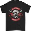 Born To Be a Rockstar Guitar Rock Music Skull Unisexs TShirt 100 Cotton