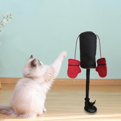 Cat Boxing Toy Interactive Kitten Toys Punching Bag with Spring Exercise Toy Play