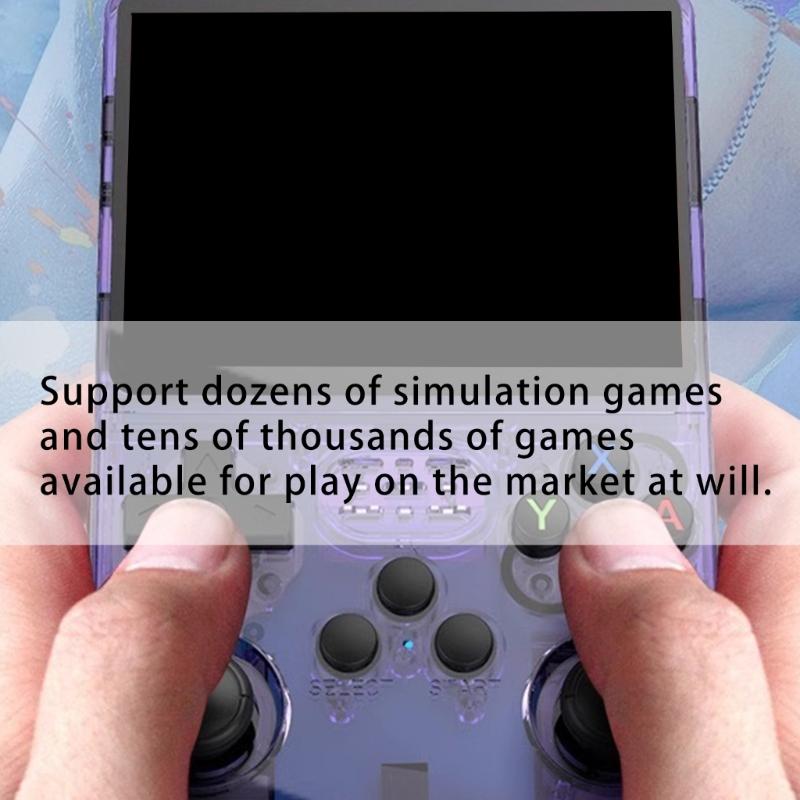 R36S DDR4 1G Handheld Video Game Console 3.5inch Screen Retro Game Palyer 64G/128G Memory Storage Capacity