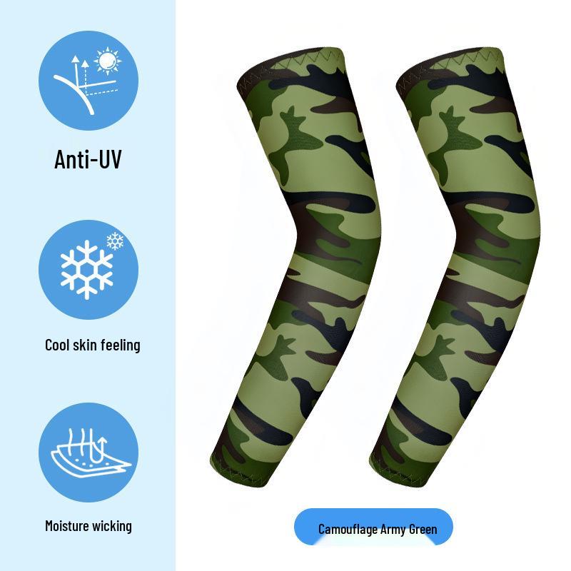 Dünne Anti-Pilling UV-Schutz Radsport-Armlinge für Kinder - Outdoor Eisseide Sonnenschutz-Ärmel