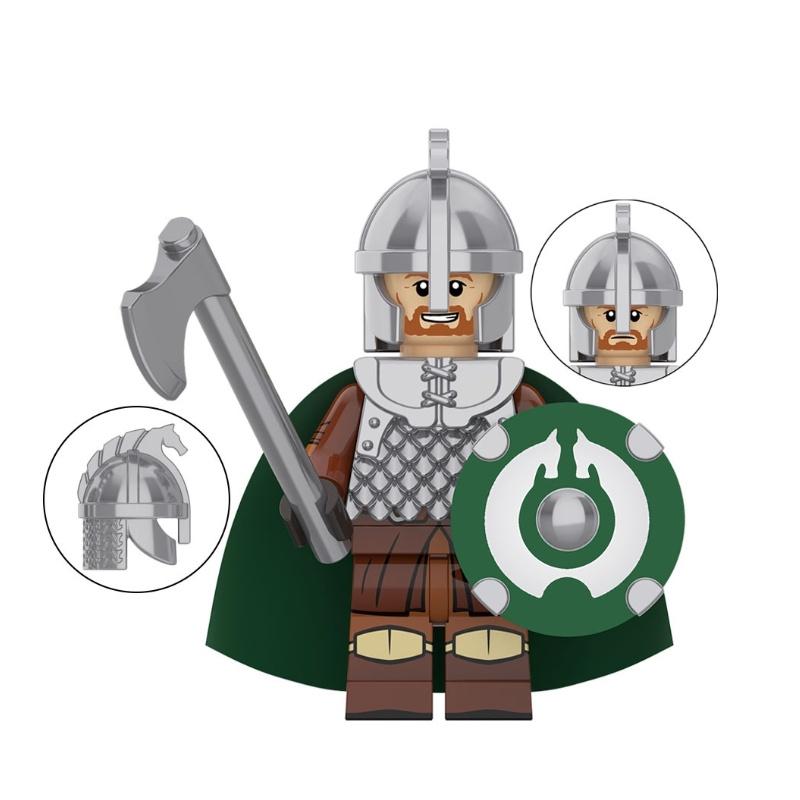 Kt1046 Blocs de construction Jouet Garde Chevalier Lo-han Ancien Matériau Plastique