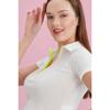 Polo Collar Neon Zipper Camisole Blouse