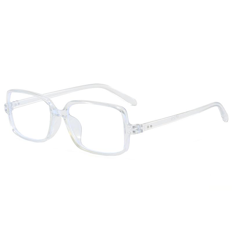 Korean square simple plastic reading glasses for men and women fashion trendy anti blue light Eyewear