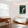 Vintage Bostonterrier 'ÄR DU?' BAJSA?' Metallplåtskylt Humoristisk Väggplakett med Hål för Upphängning för Hembaren Kafé Man Cave Dec
