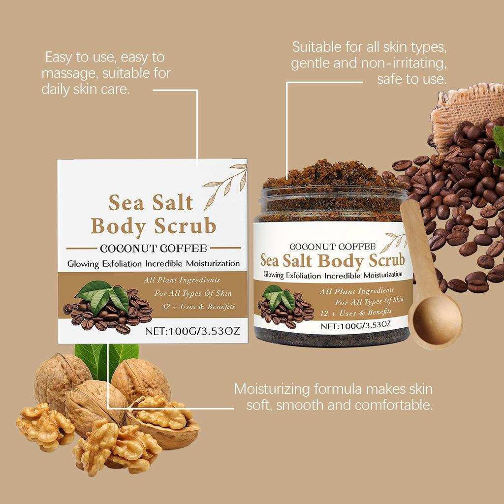 Kaffee-Körperpeeling Sanftes, feuchtigkeitsspendendes Reinigungspeeling