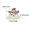 Glowing Snowman Statue Nightlight Cartoon Snowman Figurine  Festival