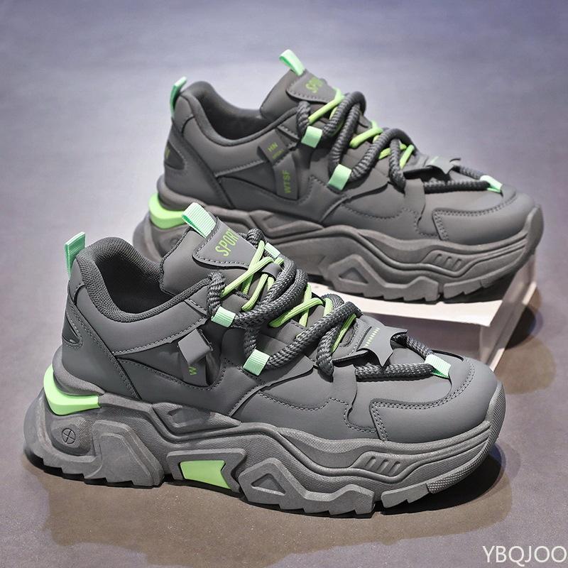 Fashion Spring Autumn Men's Shoes New Breathable Trendy Versatile Interior Height Increasing Sports Leisure Simple Comfortable Shoes