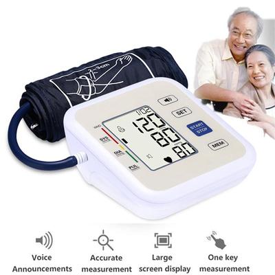 Monitor de tensiune arterială de braț cu voce Tonometru portabil medical profesional, tensiometru digital Monitor de ritm cardiac