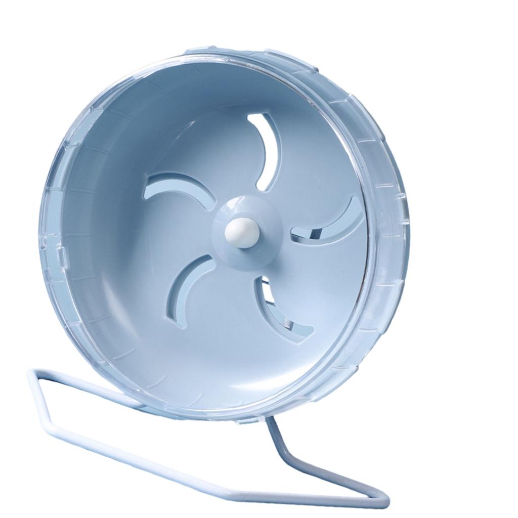 Silent Hamster Exercise Roller Toy Running Wheel Plastic for Small Pet with Stable Base Funny Pet Cage Entertainment Toy