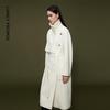 LANGZI Pure Wool Lapel Woolen Coat