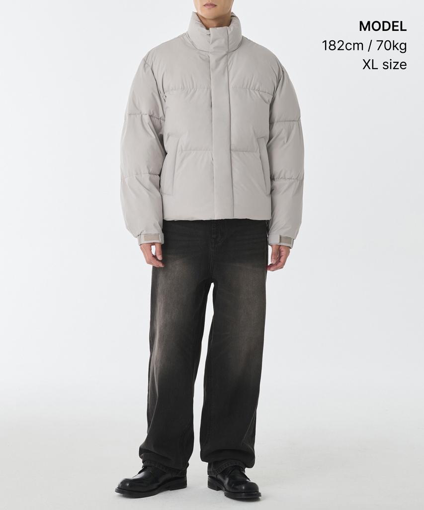 Musinsa Standard Daily Puffer Short Padded Jacket [Ash Gray]