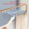 5pcs Trouser Hangers with Clips Multifunction Pants Hanging Holder for Home Bedroom Dormitory Hat Skirt Storage Bracket