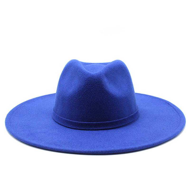 Men And Women Big Eaves Hat Fashion Bow Woolen Water Drop Top Hat British Top Hat