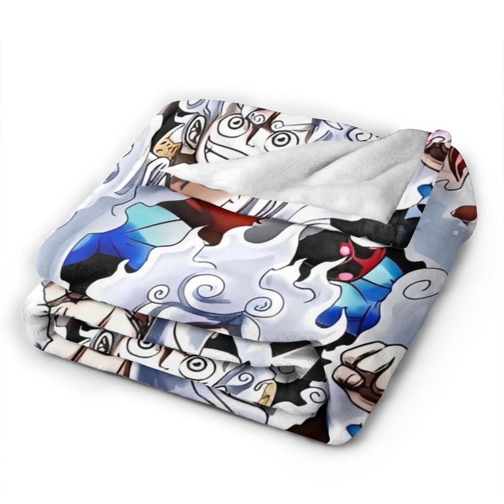 Luffy Blankets The Straw Hat Crew Flannel Awesome Warm Throw Blankets for Bed Sofa Decoration